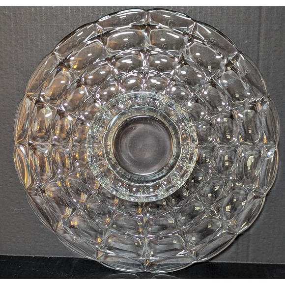 Vintage Indiana Glass Clear Constellation Footed Cake Stand 13" - Picture 2 of 7
